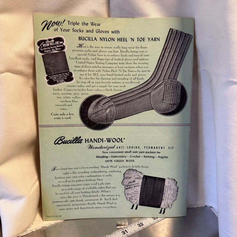 Fleisher Yarns vintage pattern